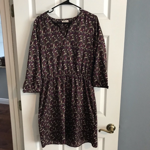 Lands End Canvas Dress Size 12 Floral - Picture 1 of 7